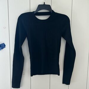 Intermix | Open-back ribbed sweater | Size small